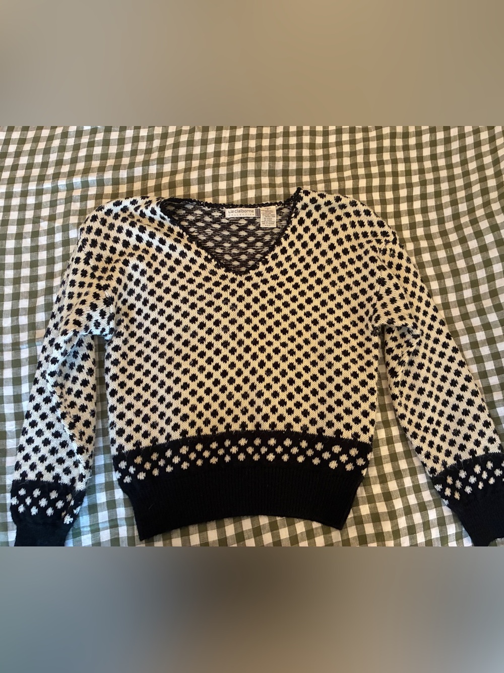 Liz Claiborne Polka Dot Sweater